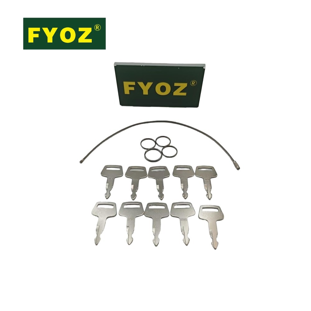 Heavy Equipment Keys - Pacote com 10 Chaves de Ignição