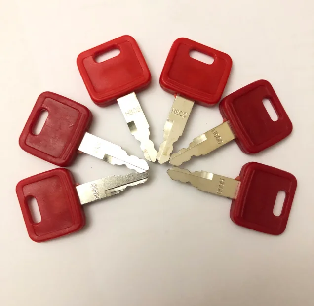 Heavy Equipment Keys - 6 peças de chave de ignição