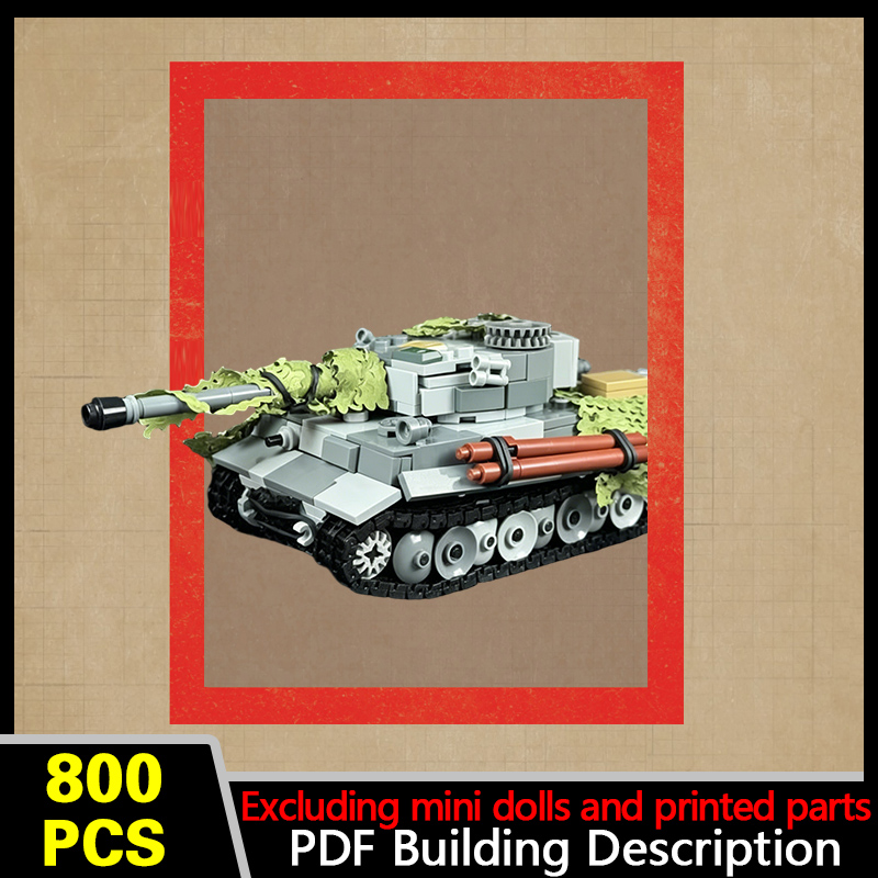 Heavy Equipment Lego - Modelo de Tanque Pesado Tiger 237,