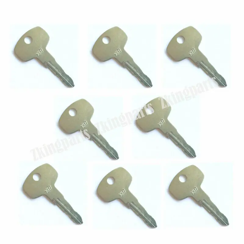 8 peças de chave de ignição pa - Heavy Equipment Keys avaliação e preço