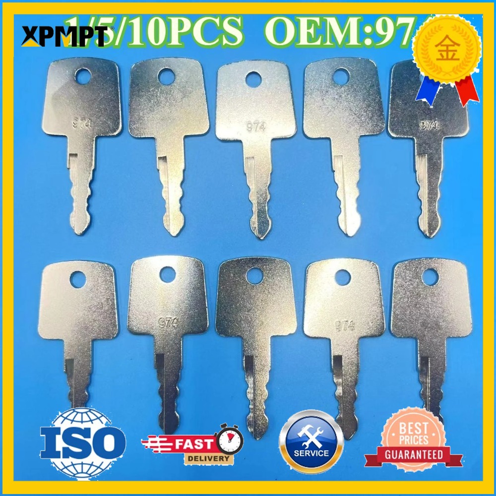 1/5/10 peças Chaves de Ignição - Heavy Equipment Keys avaliação e preço