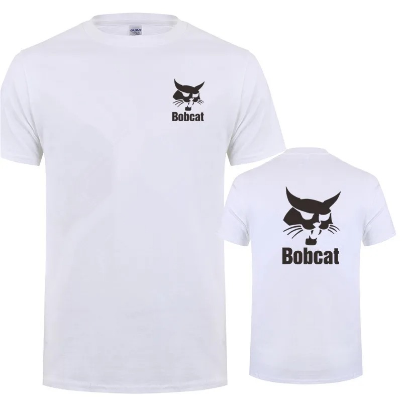 Bobcat t camisa de verão dos h - Heavy Equipment Logo avaliação e preço